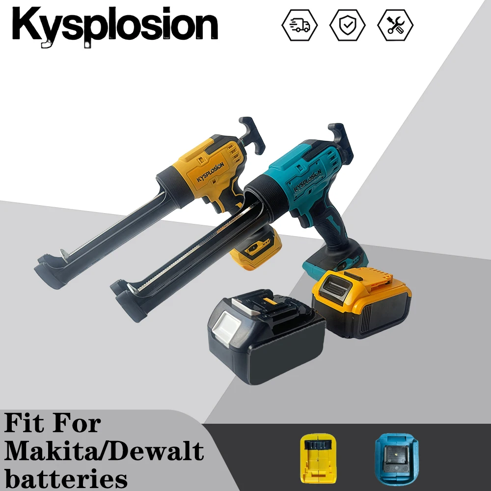 

Electric Caulking Gun 6 Gear Adjustable Speed For Makita Dewalt 18V-21V Battery Sealants Glue Gun,Structural Filling power tools