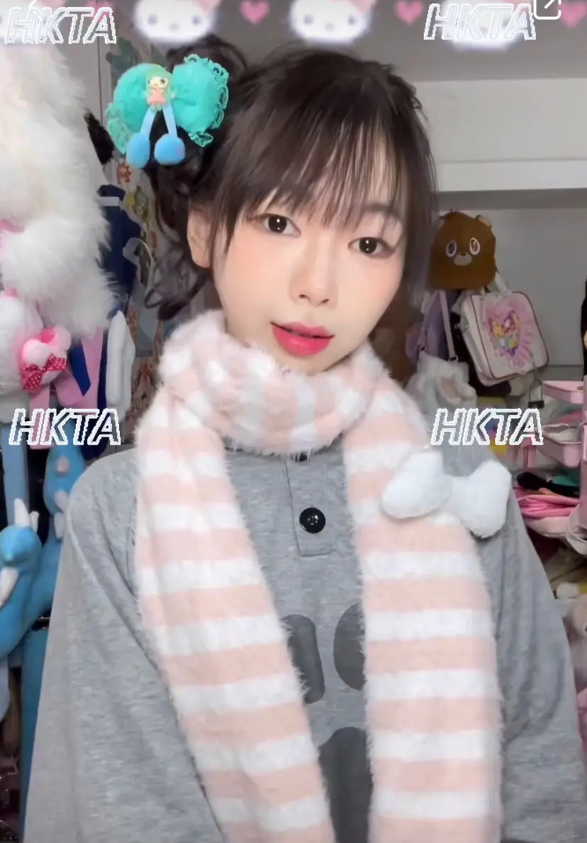 

Субкультура Стиль Панк Универсальный Норковый Черно-Белый Полосатый Шарф Женская Шаль Осенний Новый Готический Y2k Милые Теплые Шарфы для Женщин