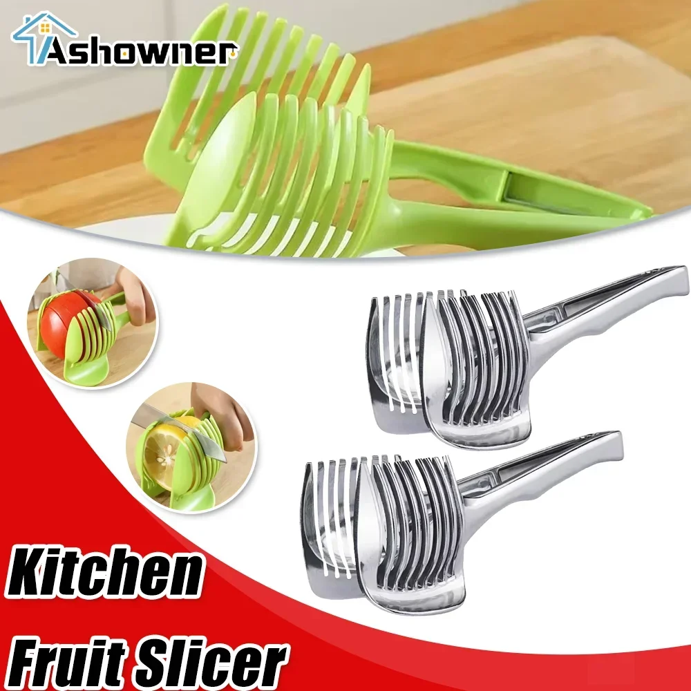 

Kitchen Fruit Slicer Handheld Lemon Orange Slicer Kitchen Utensils Knife Accessories Multifunctional Quick Slicing Machine