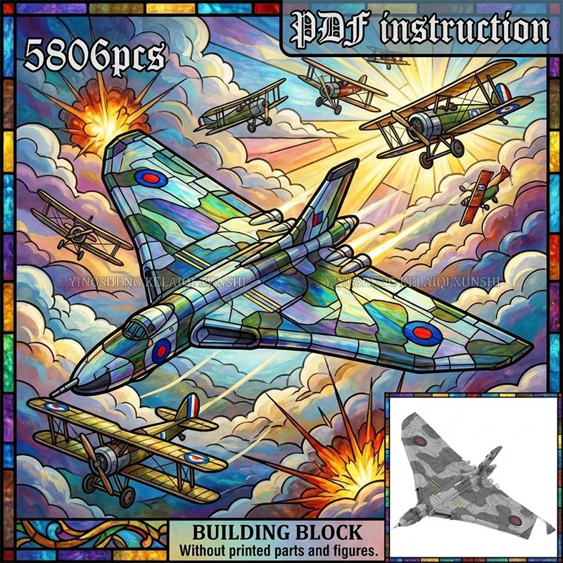 

DIY Construction Set Military Air Force Fighter Bomber Airplane Army Building Bricks Toy for 244945 moc