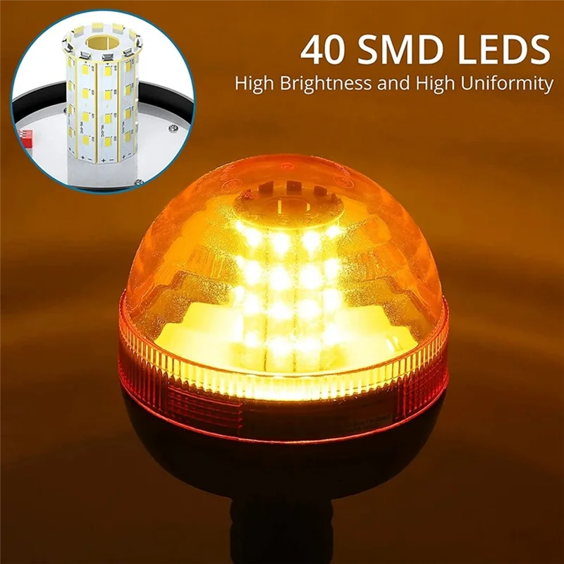 

Для трактора John Deere, светодиодный вращающийся сигнальный светильник, мигающий янтарный гибкий аварийный стробоскоп, маяк для лесного хозяйства