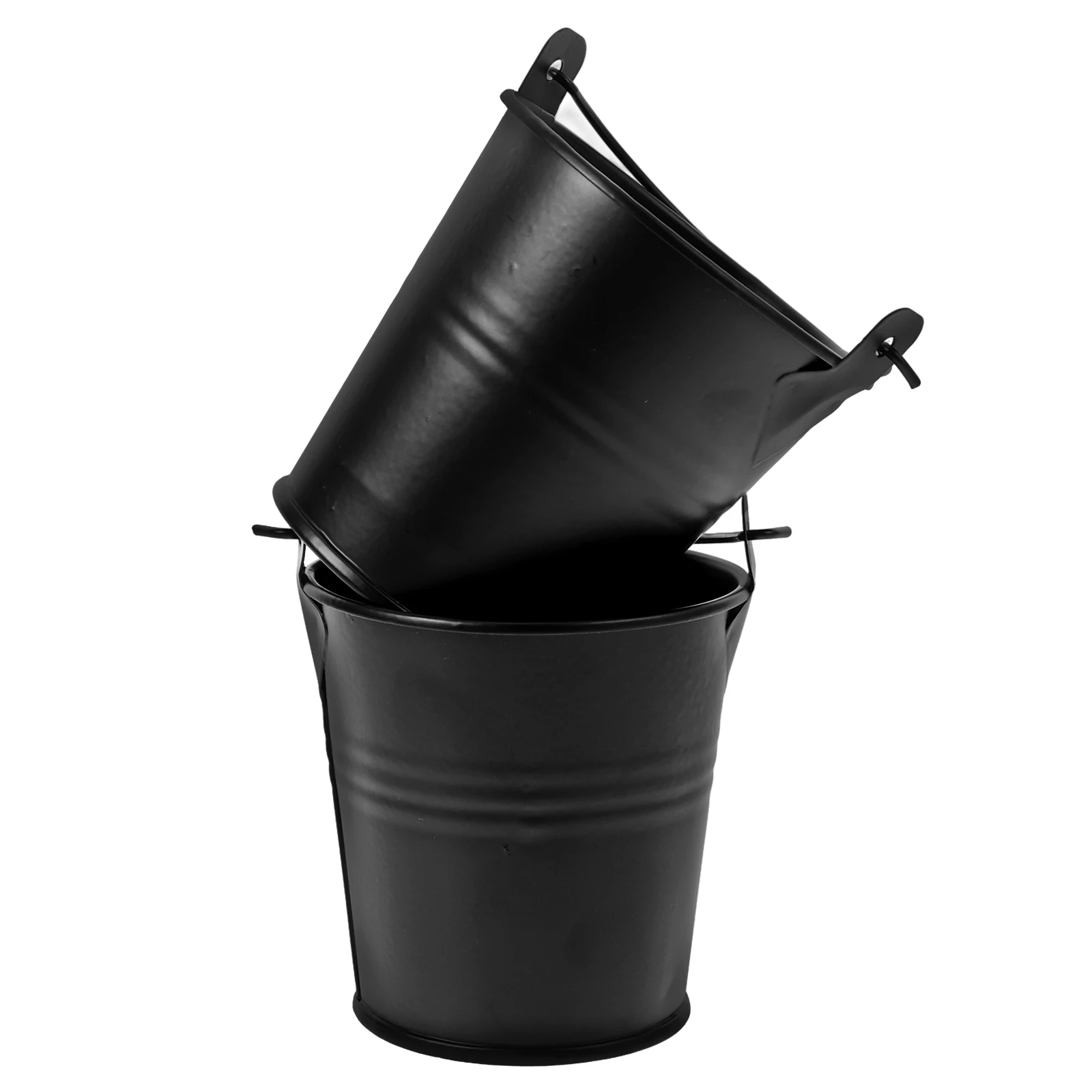 Cubo de grasa para barbacoa, contenedor de Metal negro para parrilla al aire libre, goteo de aceite de pellets, almacenamiento reutilizable, herramienta de cocina para barbacoa, 2 uds.