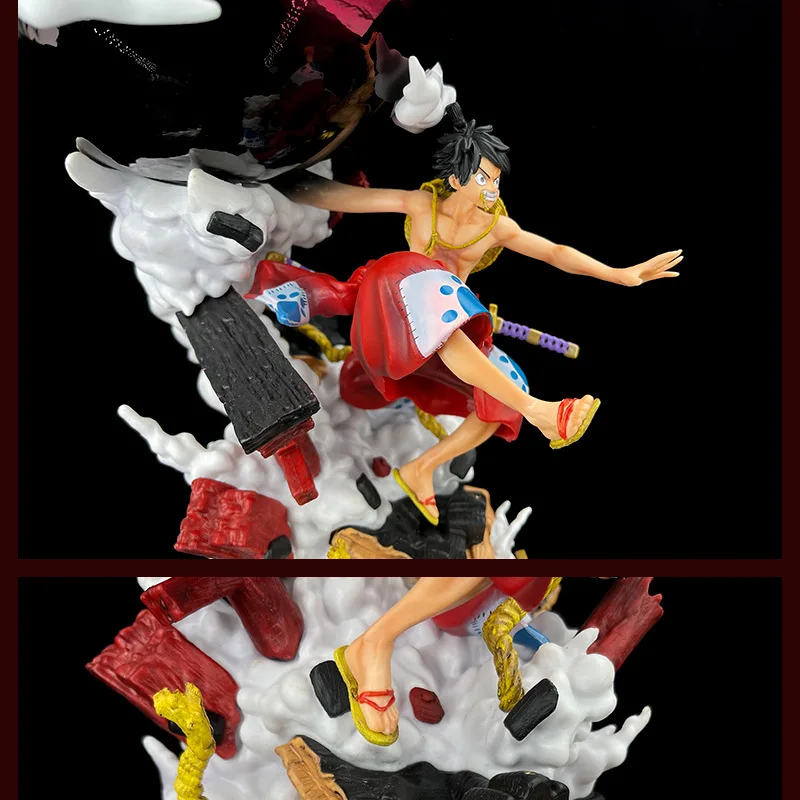 Anime One Piece Luffy Gear Third Gomu Gomu No Kong Gun Ver. GK PVC Action Figure Statue Collectible Model Kids Toys Doll Gifts