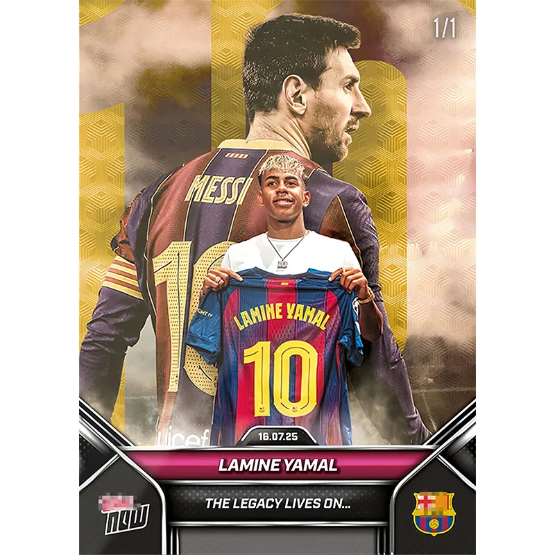 Panini Basketball Star Player Card Lamine Yamal Lionel Messi Biglietto da collezione Fan Regalo di compleanno di Natale Giocattolo per bambini