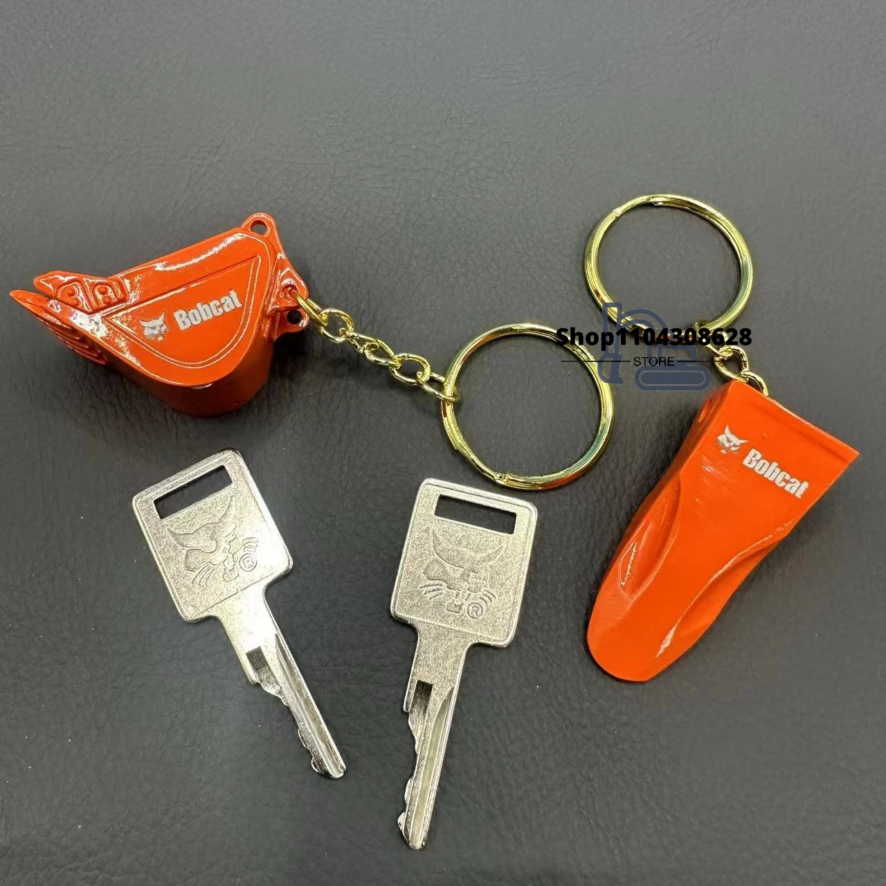 

6693241 S331/S160 2pcs D250 Keys For Bobcat Key S550 S185 Skid Steer Loader Sweeper Key Excavator Heavy Equipment Keychain