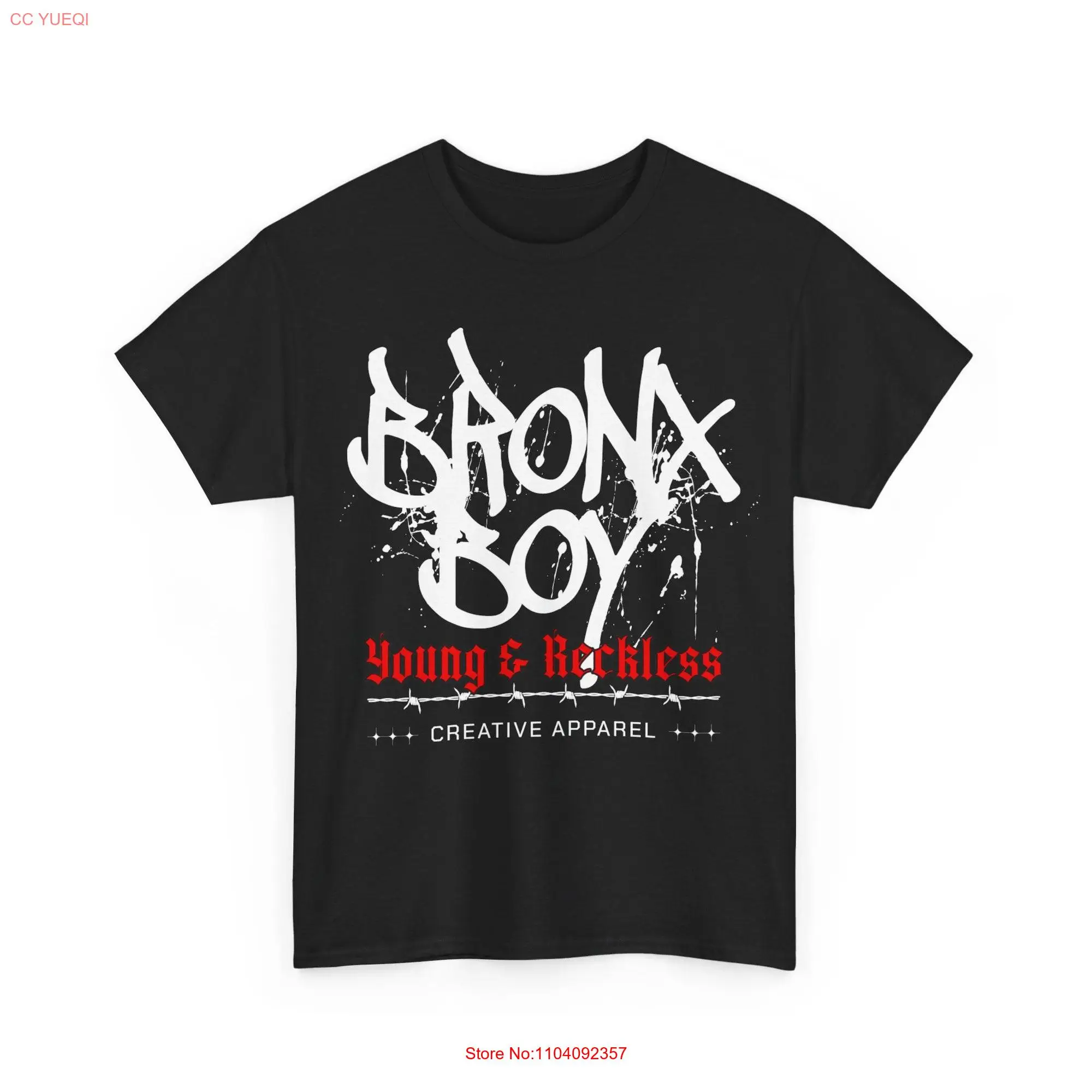 Bronx Boy Urban T Shirt Pride Streetwear Soft Cotton Casual long or short sleeves