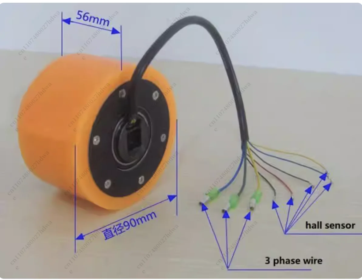 Electric Scooter Motor, in-wheel Motor 90mm Sensory, Non-inductive Electric Machine, Miniature in-wheel Motor
