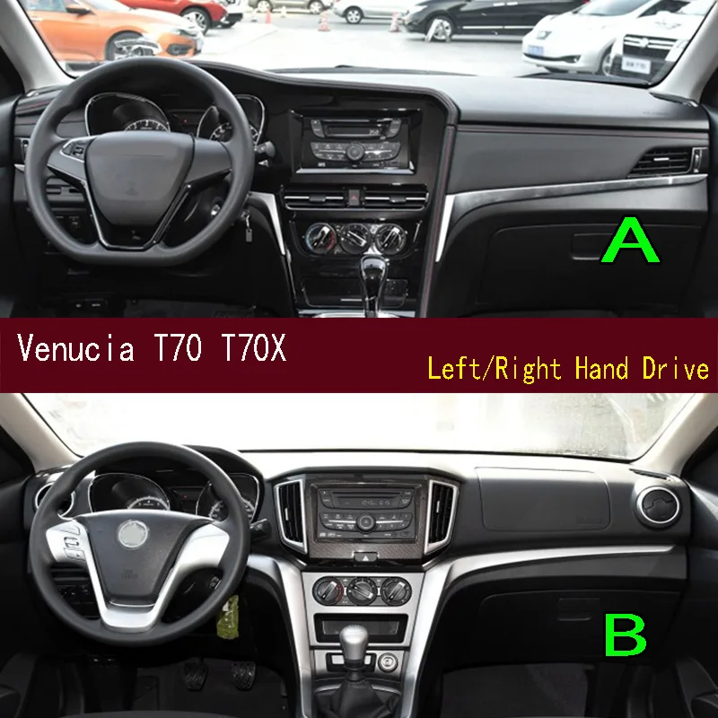 

For Venucia T70 T70X Dashmat Anti-Slip Dash mat Dashboard Cover Instrument Panel Sunscreen Pad Ornaments