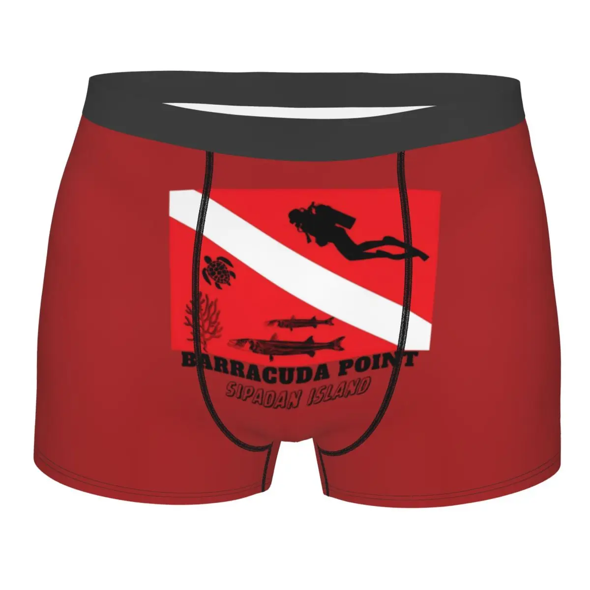 

Custom Scuba Dive Boxer Shorts For Men 3D Printed Underwear Panties Briefs Breathable Underpants