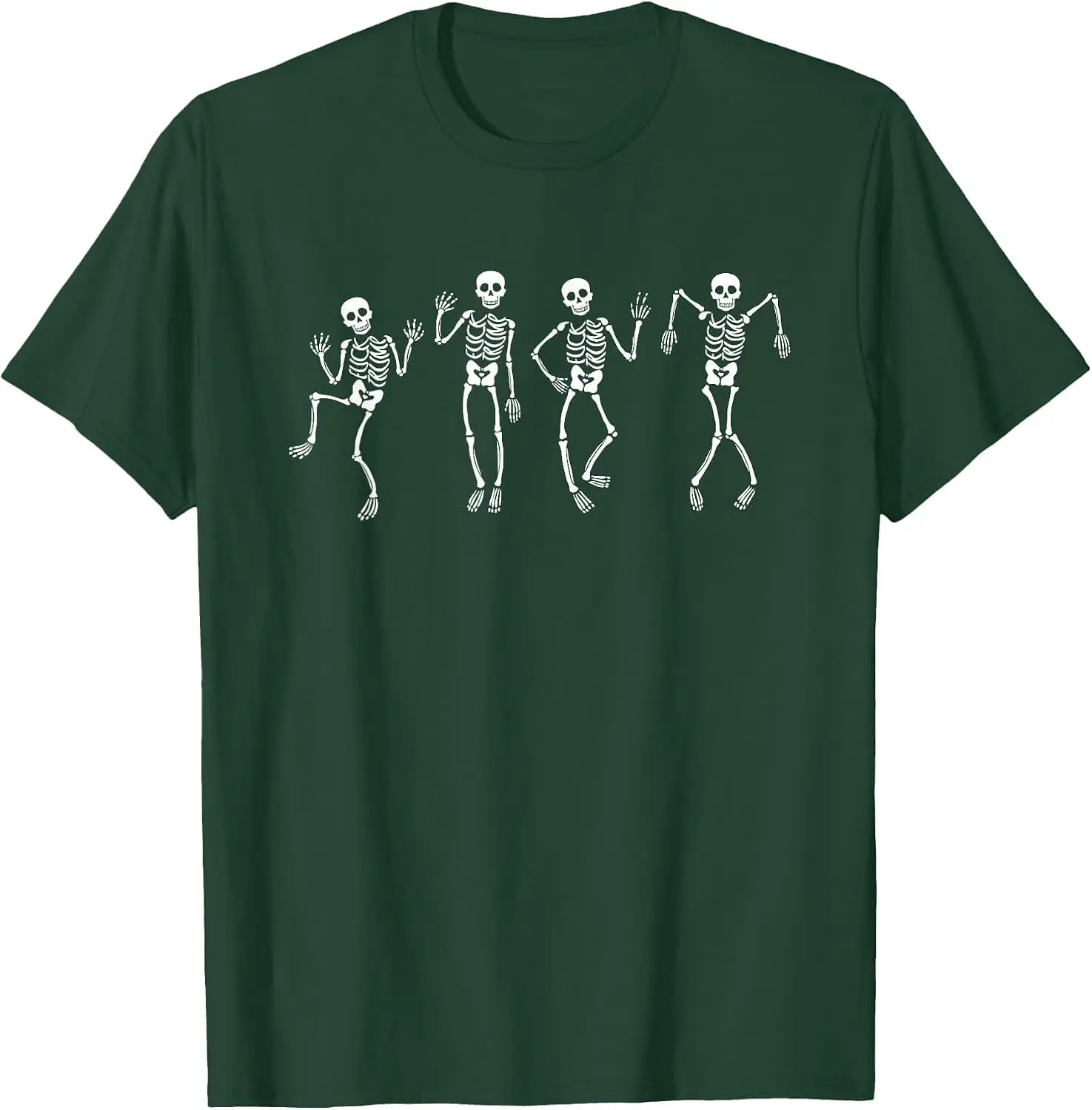 Anti T.R.U.M.P Funny Dancing Skeletons Spooky Halloween T-Shirt vintage style tee  boxy fit tee black graphic tee 100% cotton men
