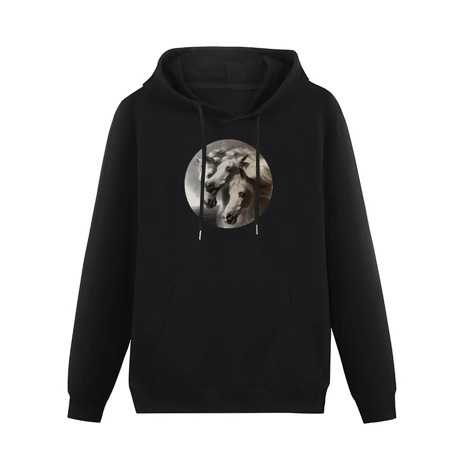 Vintage Print The Pharaoh's Horses on Gifts and Apparel Pullover Hoodie korean clothes hoodie men