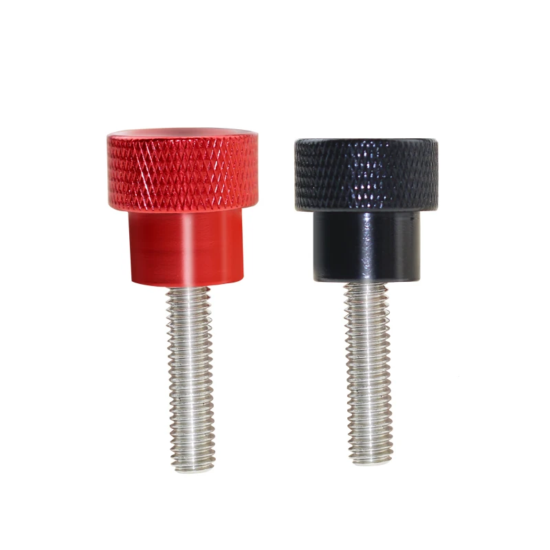 M6 M8 Colourful Thumbscrew Aluminum knurled Head Stainless steel Thread Hand tighten Thumb Screw Bolts