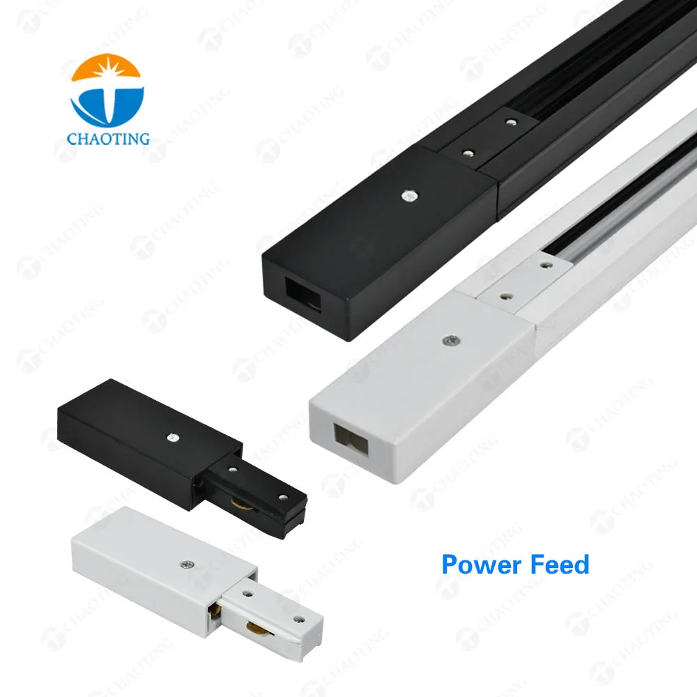 Interior Design 2 Wires Aluminum 1m 1.5m 2m Accessories Connector LED Track Rail Light Track Accessories Lighting Tracks System
