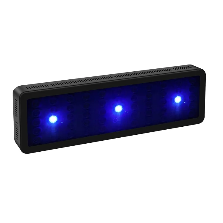 165W true power wireless control with 7-color multispectral aquarium light for reef aquariums