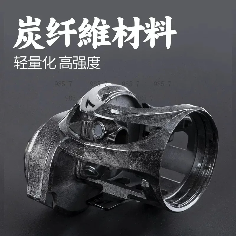 Carbon Handle Slow Jigging Baitcasting Reel, Heavy-duty Black Fishing Reel