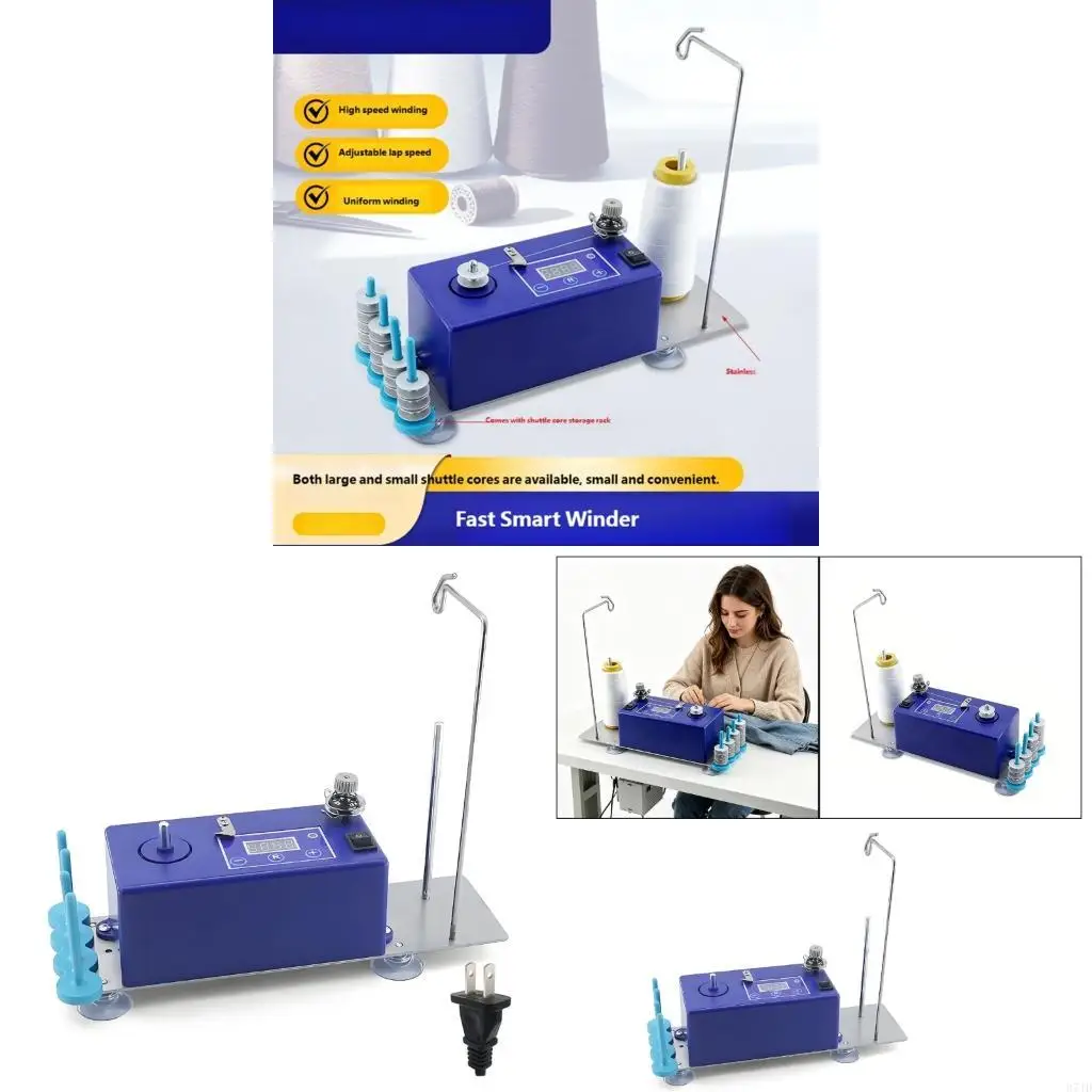 

ABS Bobbin Winder And Roll Holder For Thread Control In Sewing 37JD