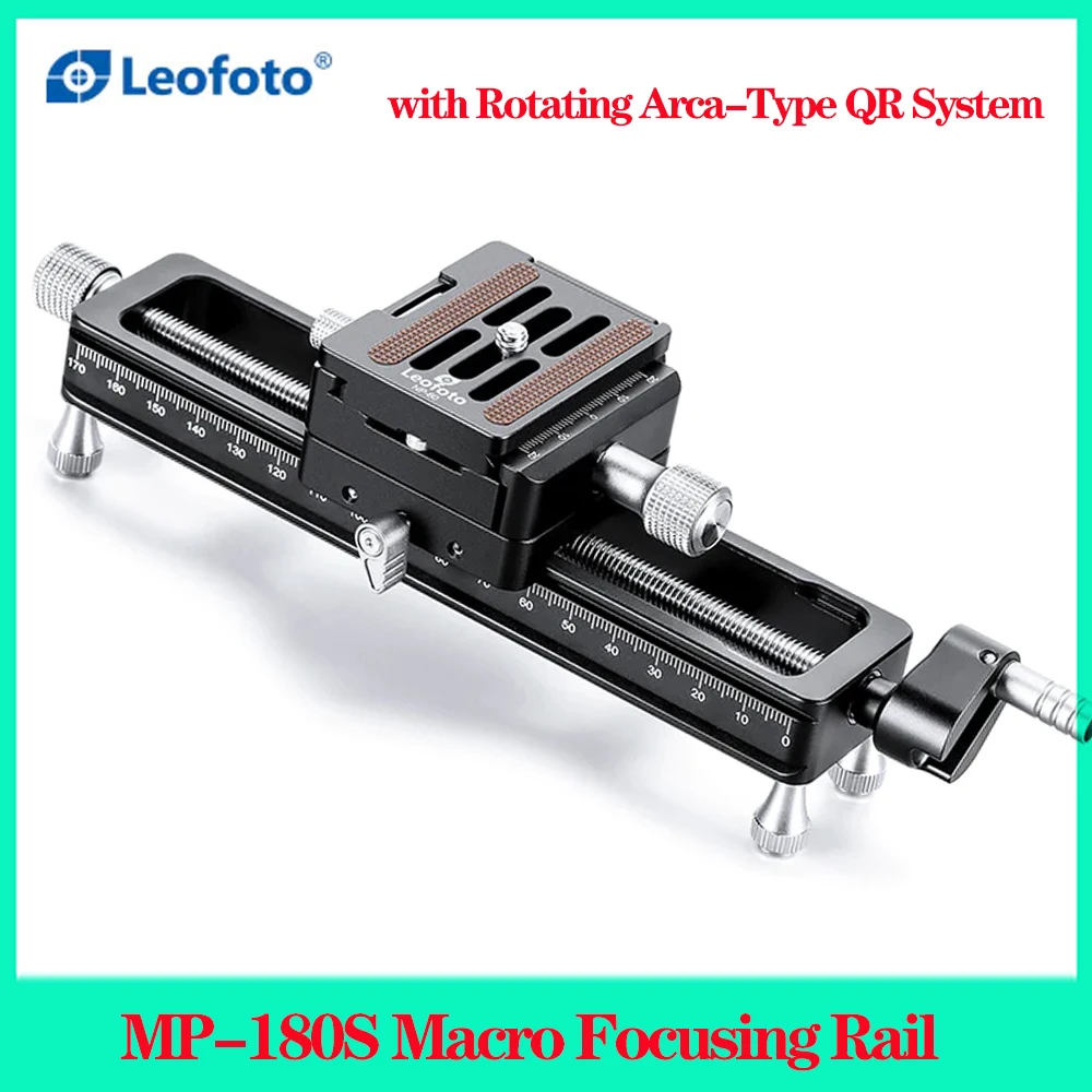 

Leofoto MP-180S Macro Focusing Rail with Rotating Arca-Type QR System