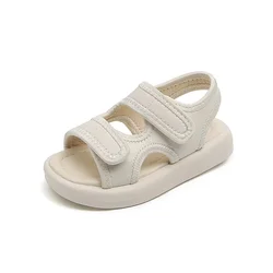 Summer Kids Sandals Solid Color Boys Beach Sandals Soft Bottom Infant Girls Shoes