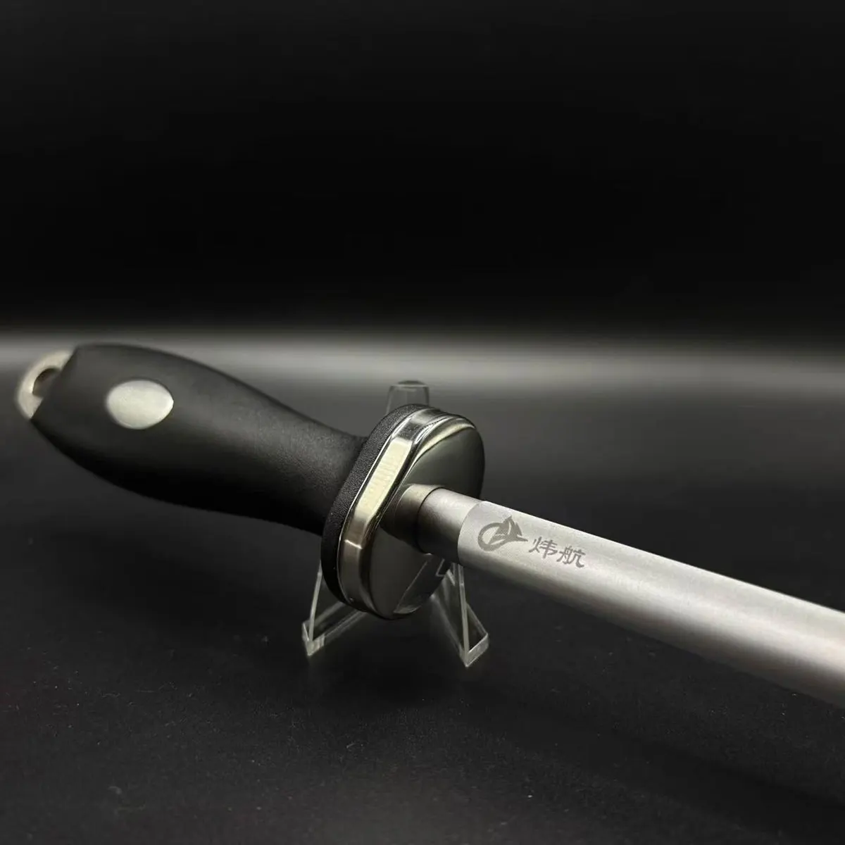 Professional 900/3000 Grit Sharpening Steel Rod, Fine Sharpener for Butcher & Chef Knives, Kitchen Honing Sharpening Stick