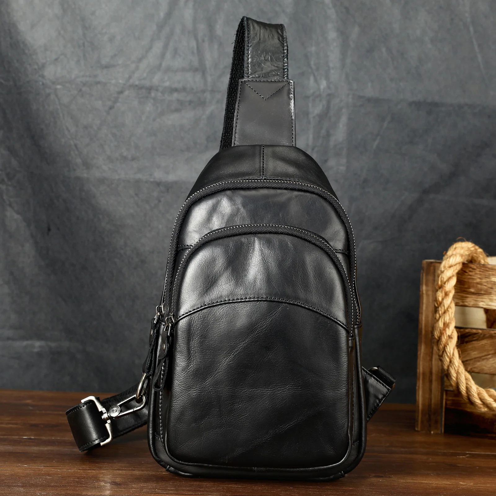 

100% мужская сумка через плечо из воловьей кожи, повседневные мужские сумки на плечо, высококачественная нагрудная сумка из натуральной кожи, мужская сумка-мессенджер