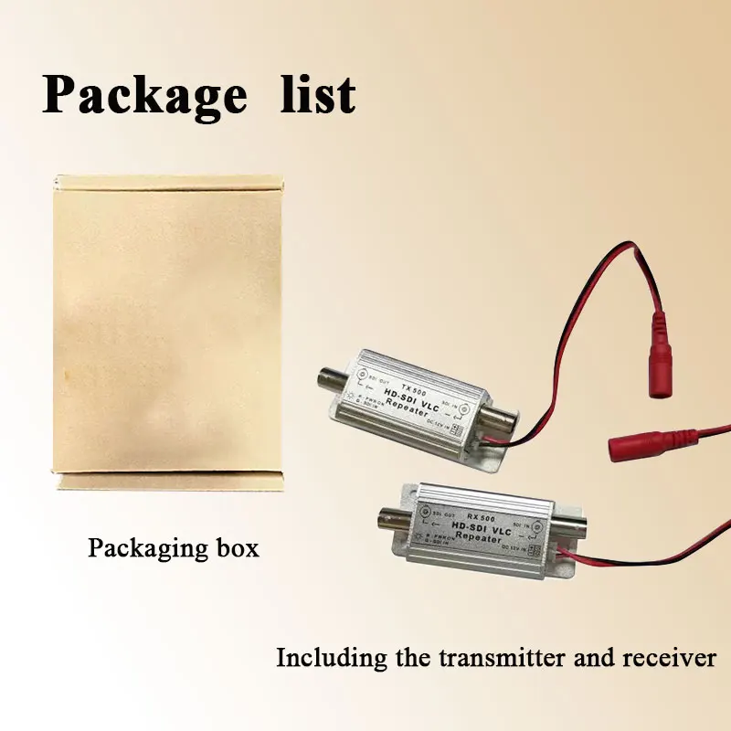 HD SDI Signal Amplifier SDI Repeater 500m Fiber Extender Including Transmitter and Receiver