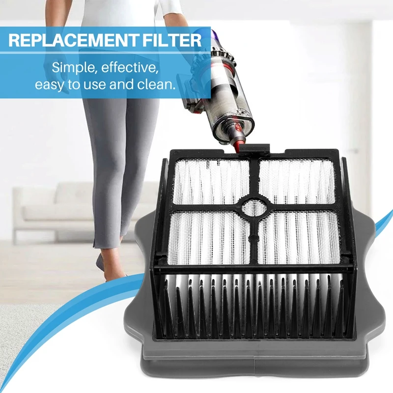 Filtre HEPA pour aspirateur sans fil Tineco Ifloor PLUS, remplacement pour aspirateur sur sol dur, Pound, 6 pièces