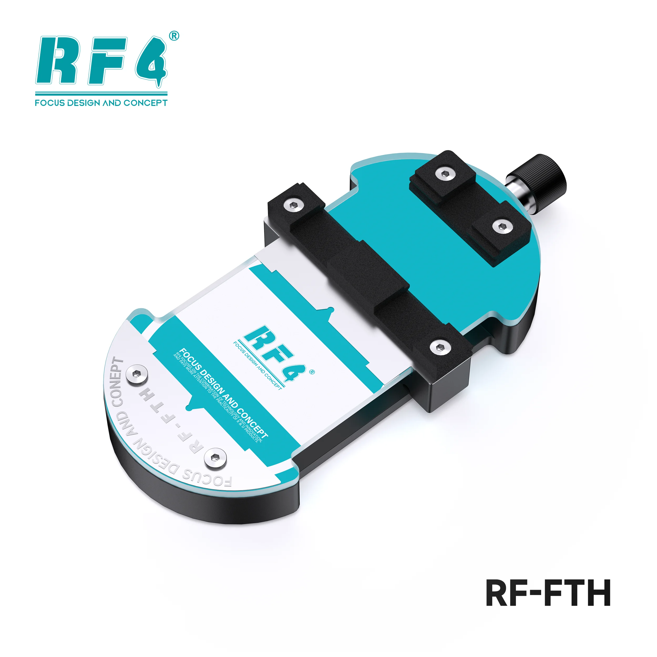 RF4 RF-FTH Universal Rotary Repair Fixture Adjustable PCB Holder for Glue Removal Delamination and Desoldering Process