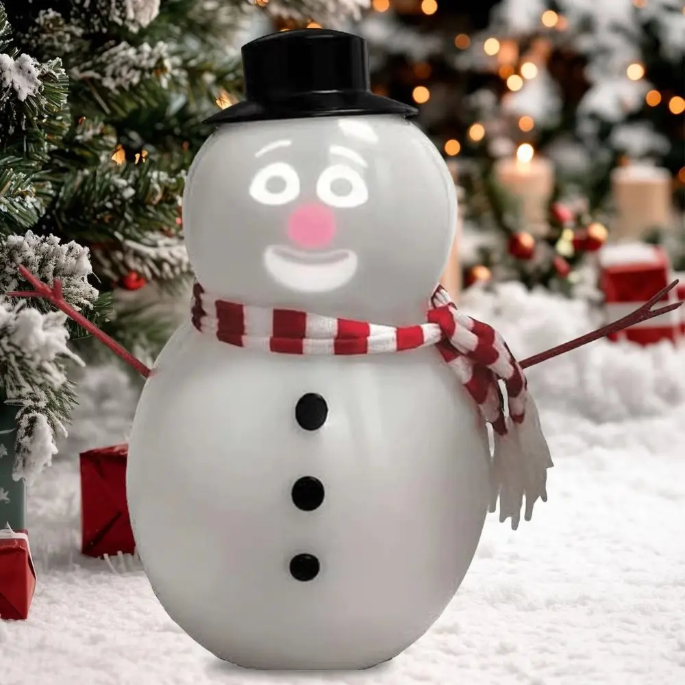 Plastic Talking Snowman Animated Blinking Eyes Animated Snowman Snowman Shape Talking Function Blinking Snowman Home Decoration
