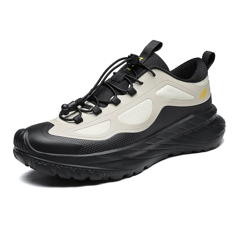 New Style Men Running Shoes Ourdoor Jogging Trekking Sneakers Lace Up Athletic Shoes Comfortable Light Soft