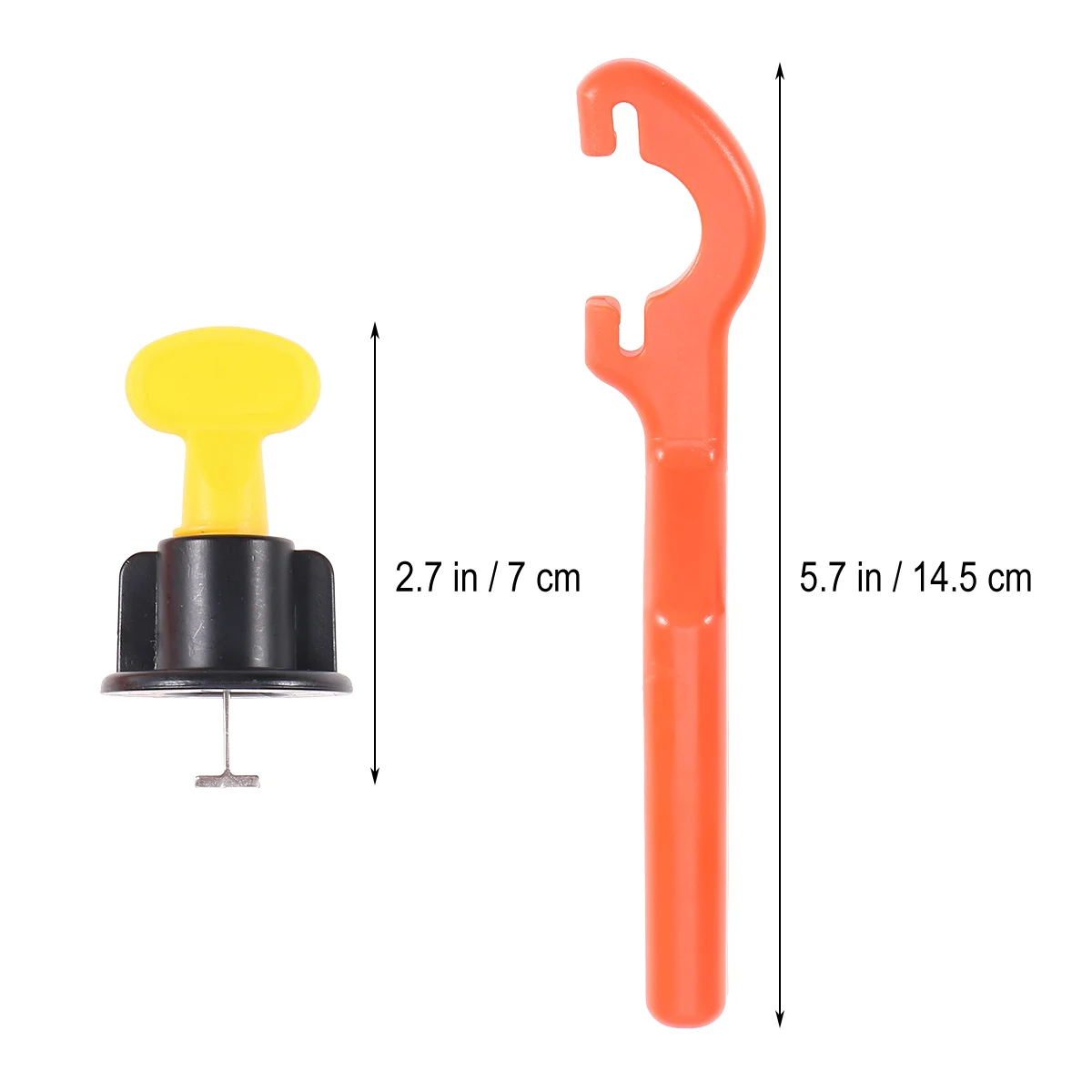 

50 Sets Tile Leveler Locator Spacers for Floor Wall Alignment System Prevent Moving Cure Accurate Leveling Installation Thinset