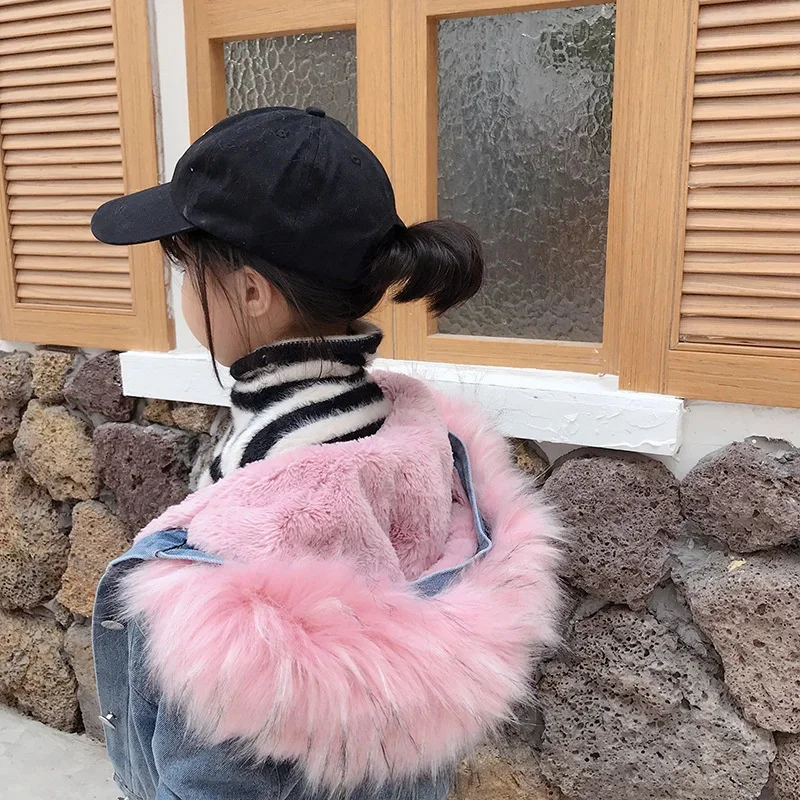 Jacket Girls Coat Winter Cotton Windbreak 2025 Jean Warm Plus Thicken Teenagers Overcoat Snowsuit Children's Clothing