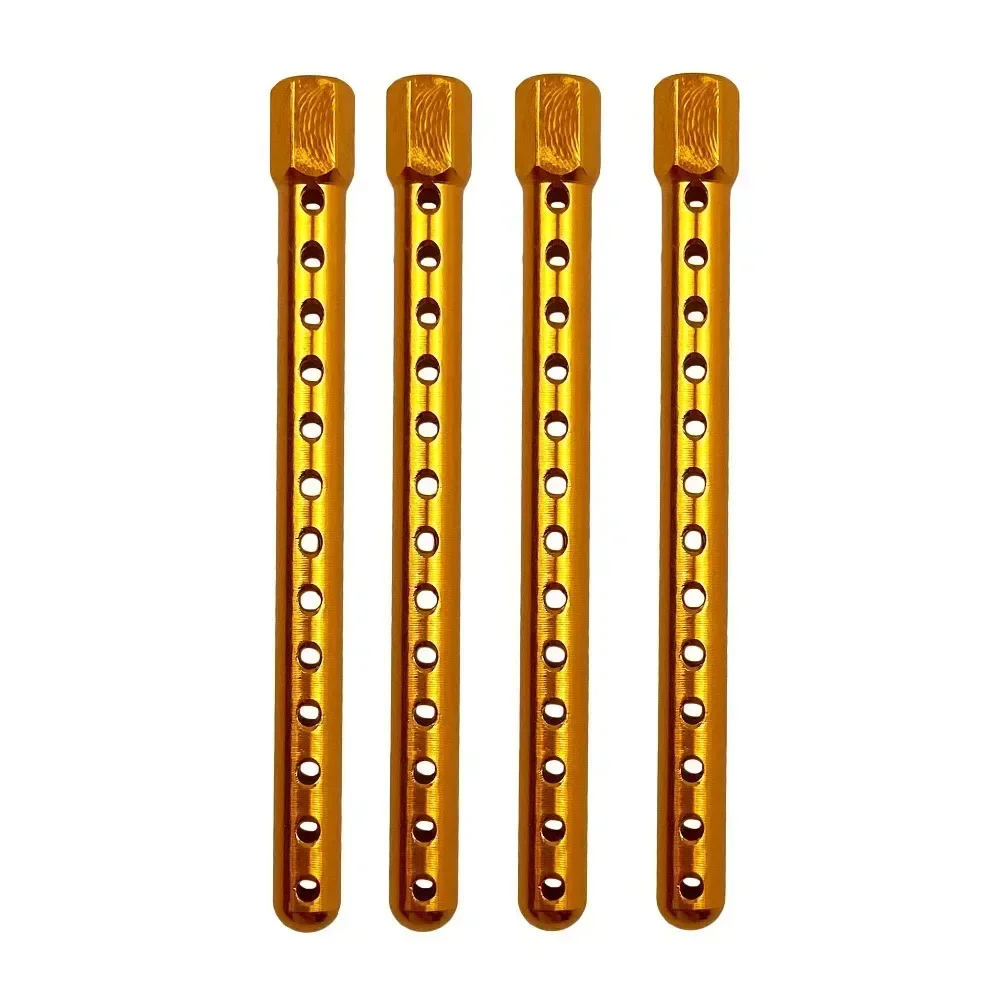 

4PCS HSP 102037 122037 Aluminum Aolly Metal Car Shell Column Body Mounts 02010 (02144) 1/10 Upgrade Parts For 94102 94122 94123