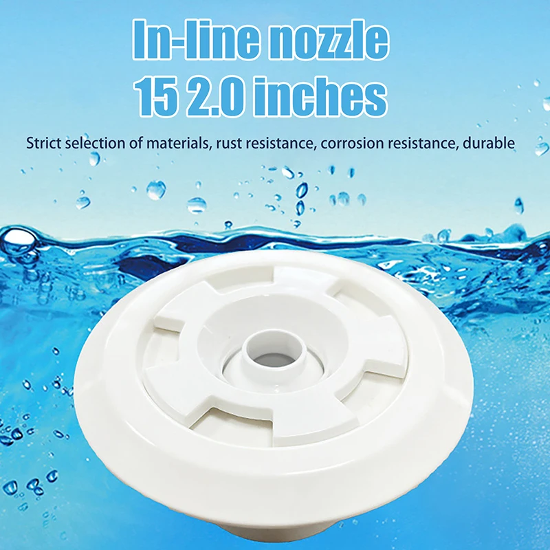 

1Pc Swimming Pool Outlet Nozzle 1.5/2In Rotatable Pool Massage Nozzle Water Outlet Jet Tools Pools Accessories