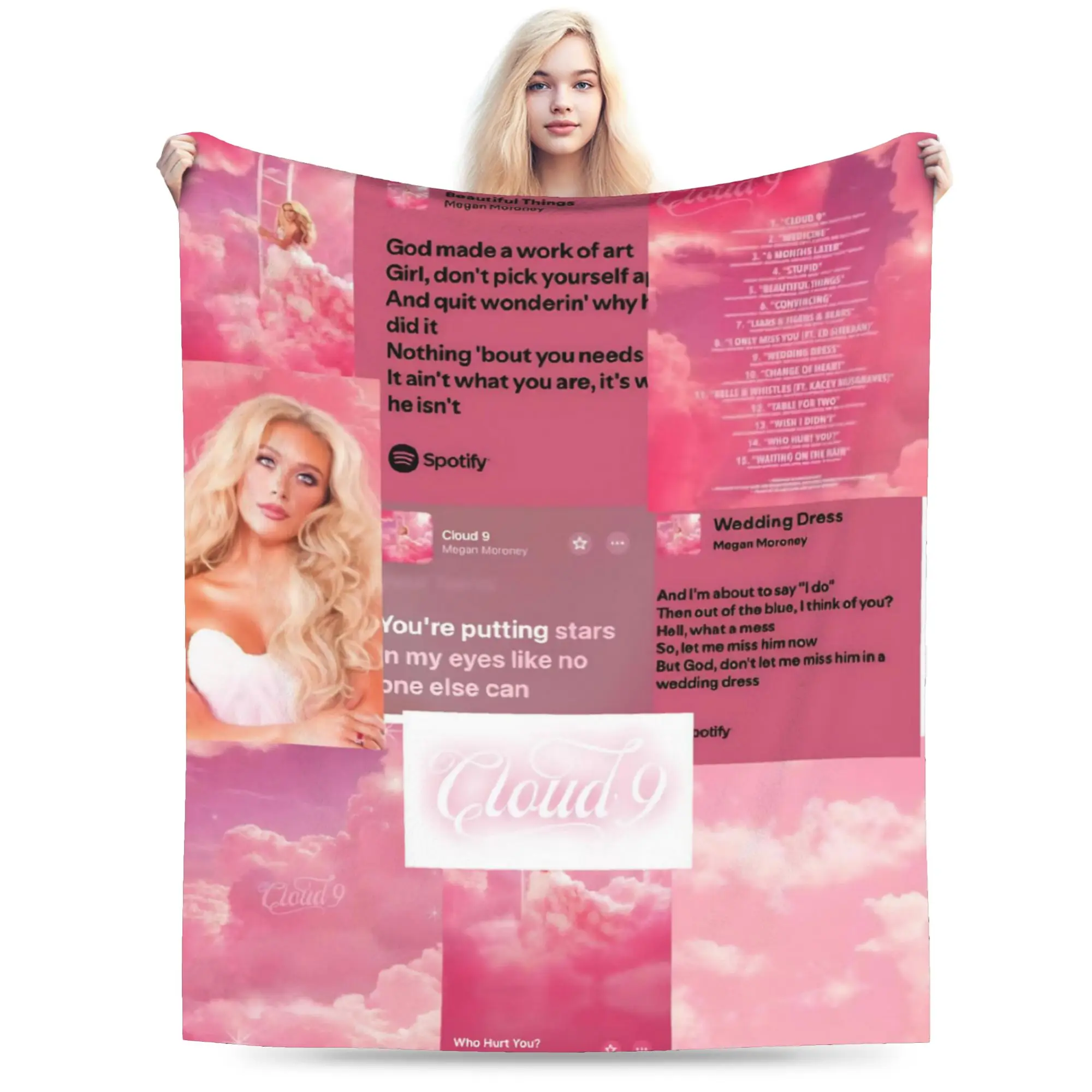 Megan Moroney Singer  Throw Blanket for Couch  Fuzzy Soft Plush Blanket 50x60 Inch Multi-size Bedspreads for All Seasons