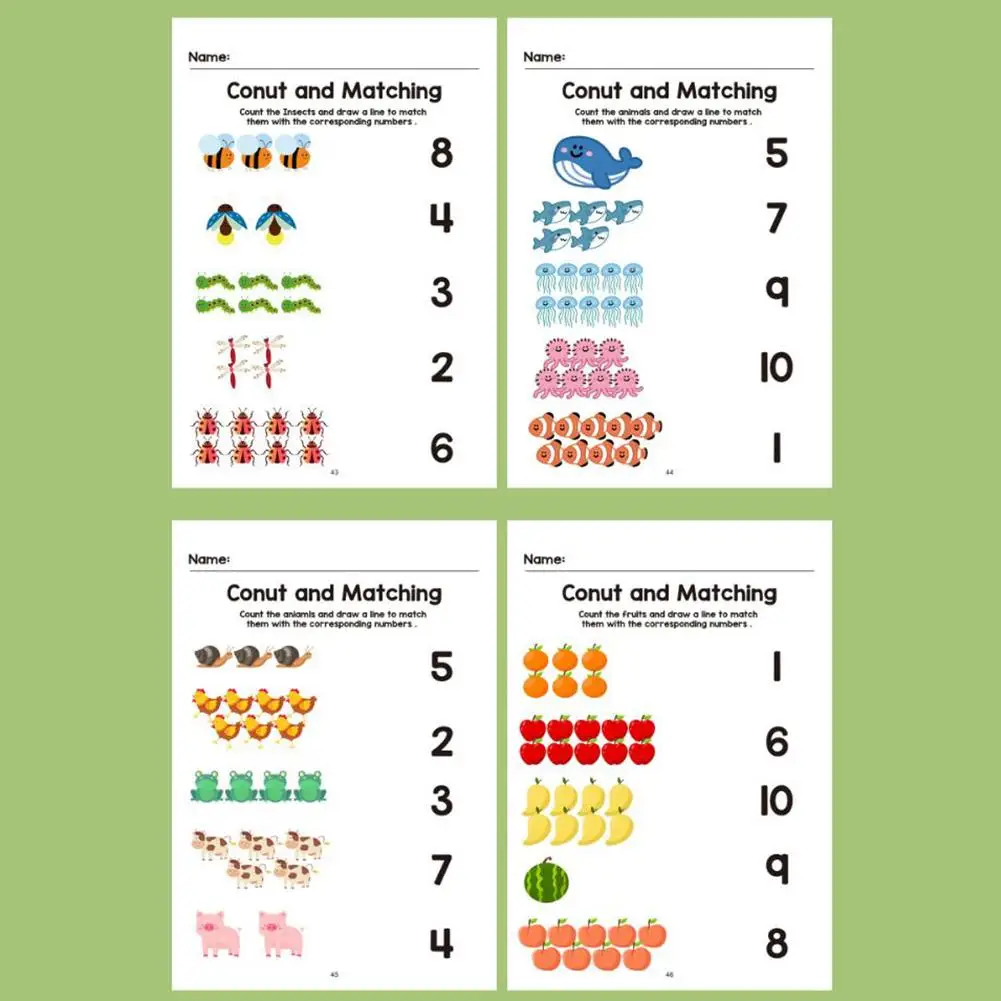 Math Enlightenment Connection Number Filling Book Find Patterns Early Education Fun Children's Playground Number Exercise Book