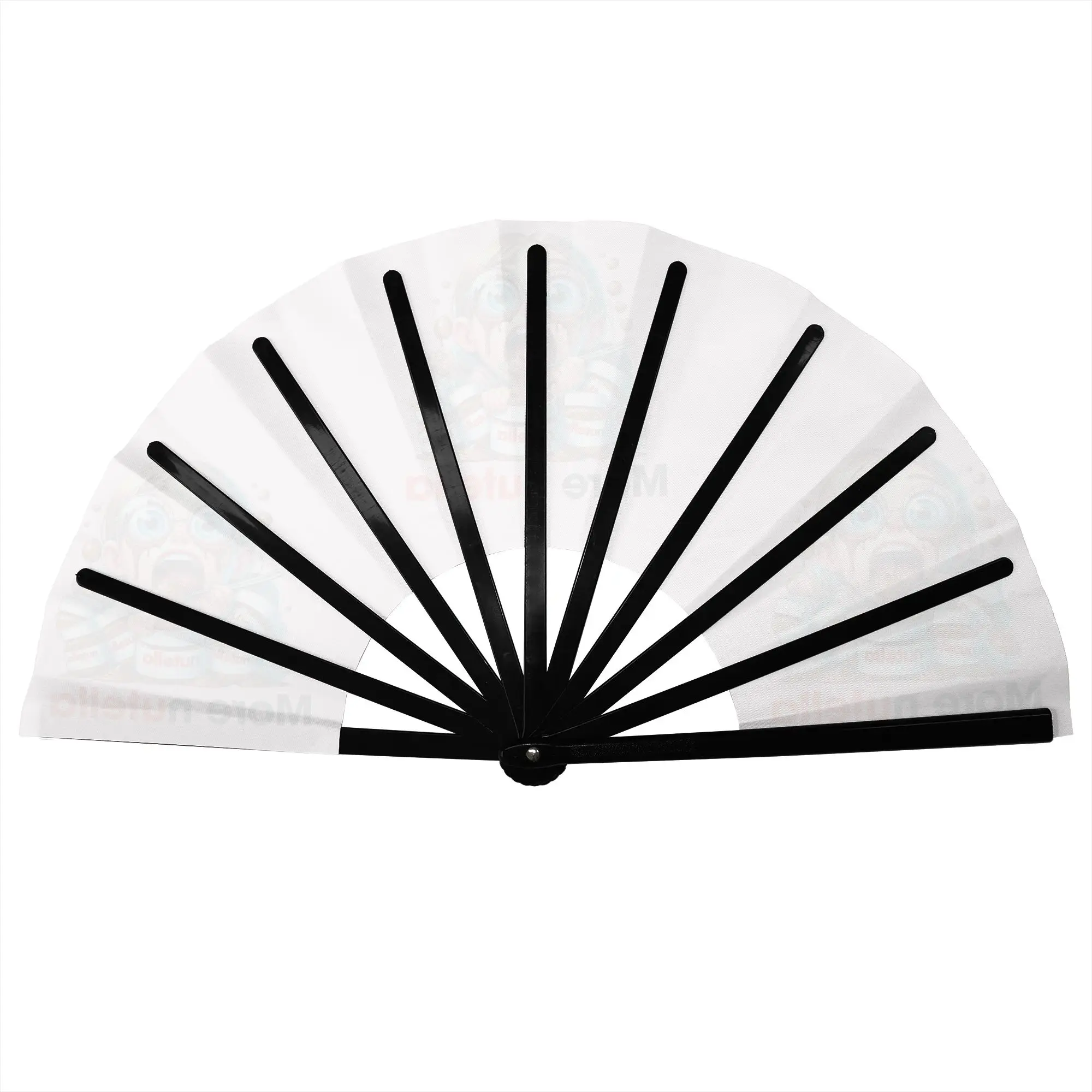 More Nutellas Please Hand Fan Promotional Gift Event Souvenir Chocolate Jar Durable Folding Fans Unique Bulk Pack Fan
