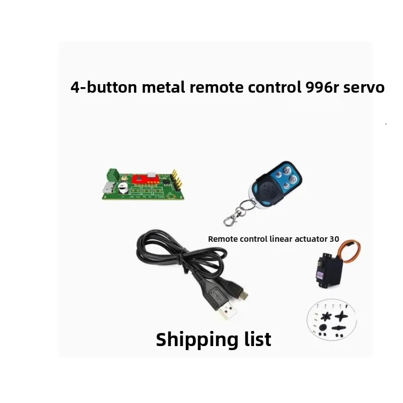 DIY Wireless Servo Control Board RF 433M Multi Angle Control SG90 Servo Remote Control Drive Board PMW
