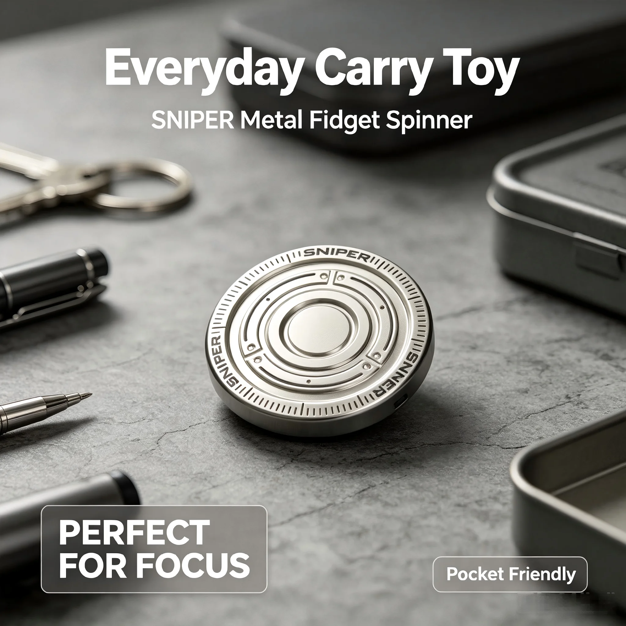 Mechanical Ratchet Multi Play EDC Fingertip Gyroscope Fingertip Slide Decompression Relaxation Toy Office Desktop Toys For Adult