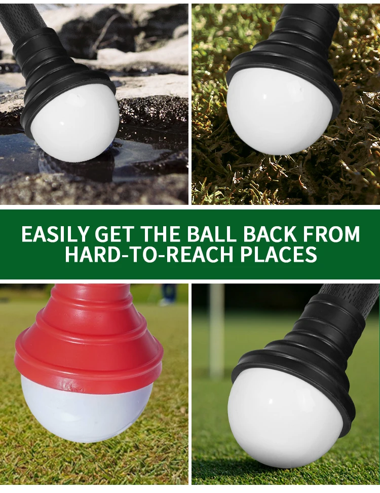 Caiton Park Golfball-Retriever, weiches Gummi, müheloses Tonabnehmer, kein Biegen, schnelle und einfache Installation, unverzichtbares Golfzubehör – Detail 5
