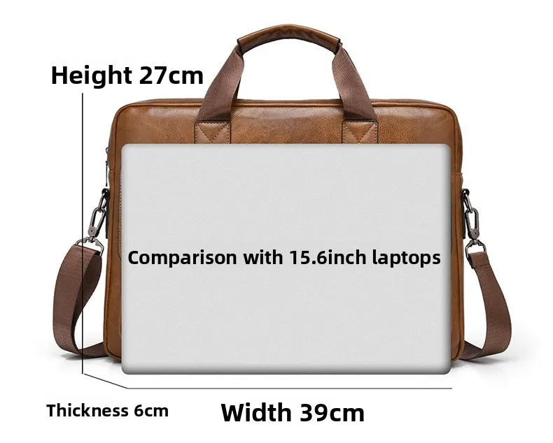 Nuova valigetta da uomo, borsa per laptop multistrato impermeabile di grande capacità, borsa a tracolla monospalla casual e alla moda
