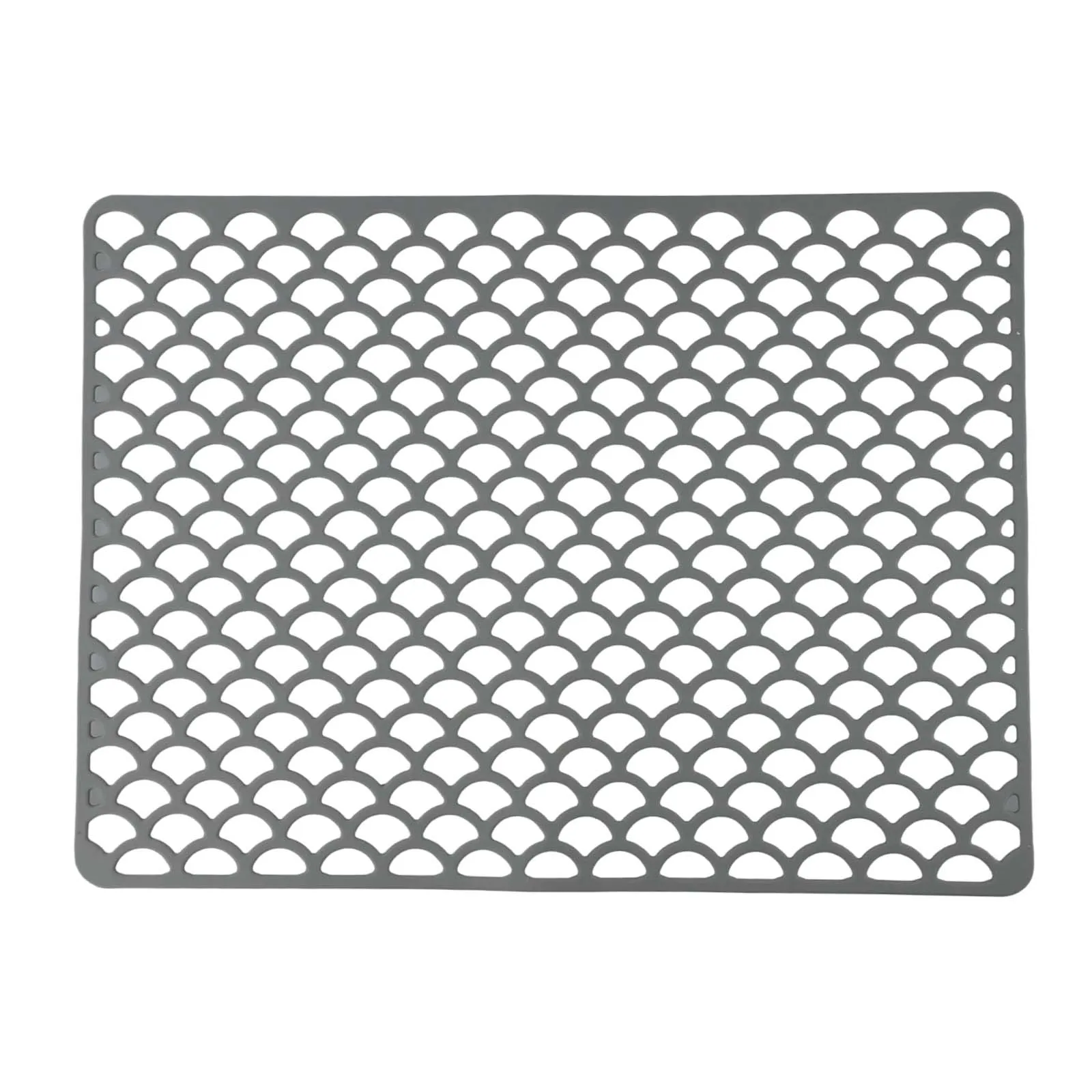 Heat Resistant Silicone Mat for Kitchen Sinks Provides Effective Protection Against Scratches While Allowing Easy Drainage