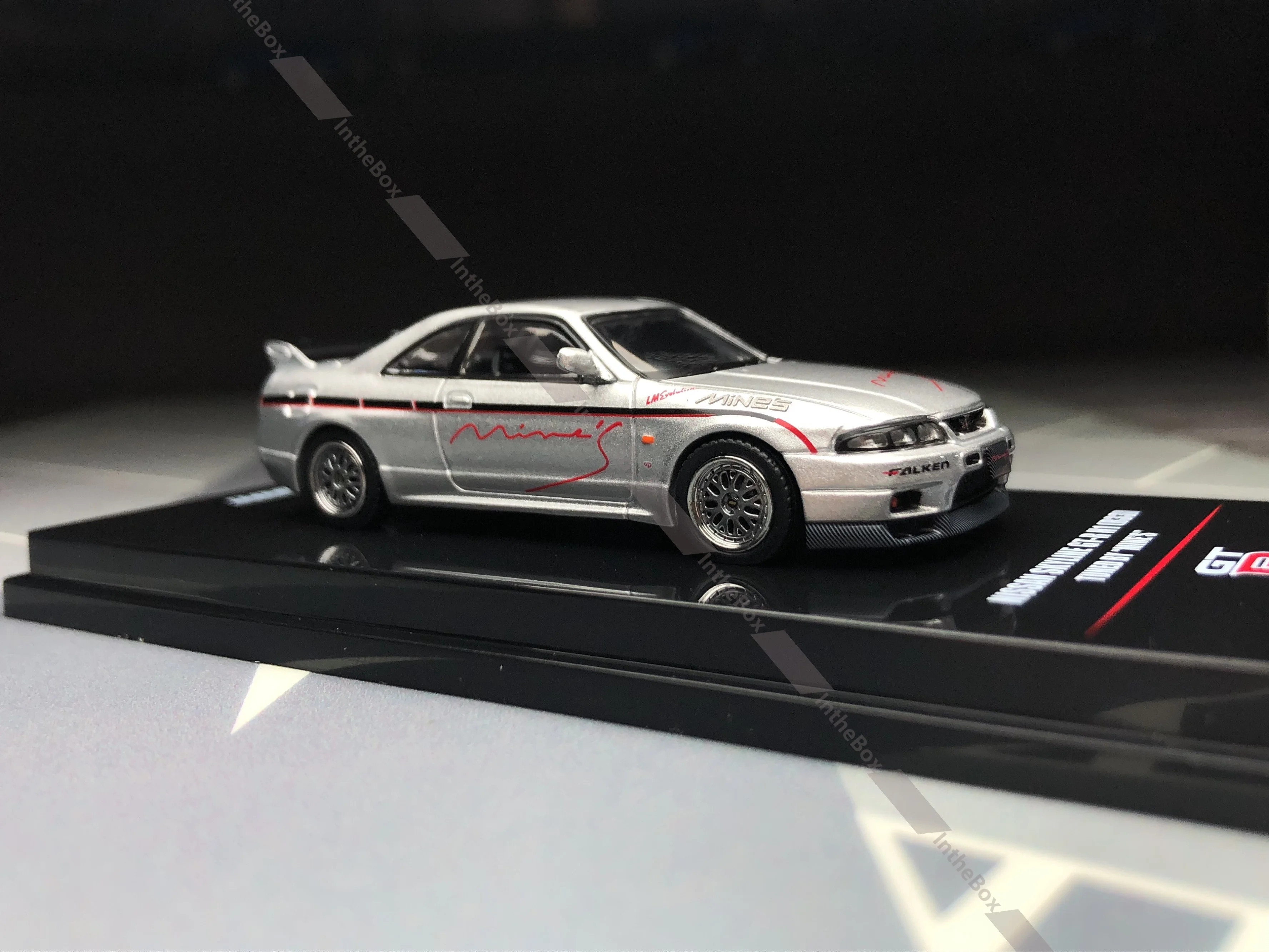 

SKYLINE GT-R N1 R33 RHD "MINE'S" SILVER 1/64 INNO MODELS IN64-R33-MINES-S Diecast Model Car Collection Limited Edition Hobby Toy
