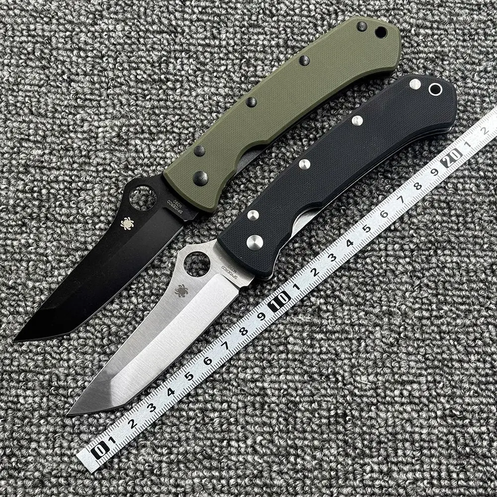 

C46 G10 handle folding knife outdoor camping hunting self defense high hardness pocket EDC tool knife