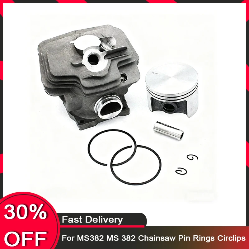 

52mm Cylinder Piston Kit For MS382 MS 382 Chainsaw Pin Rings Circlips