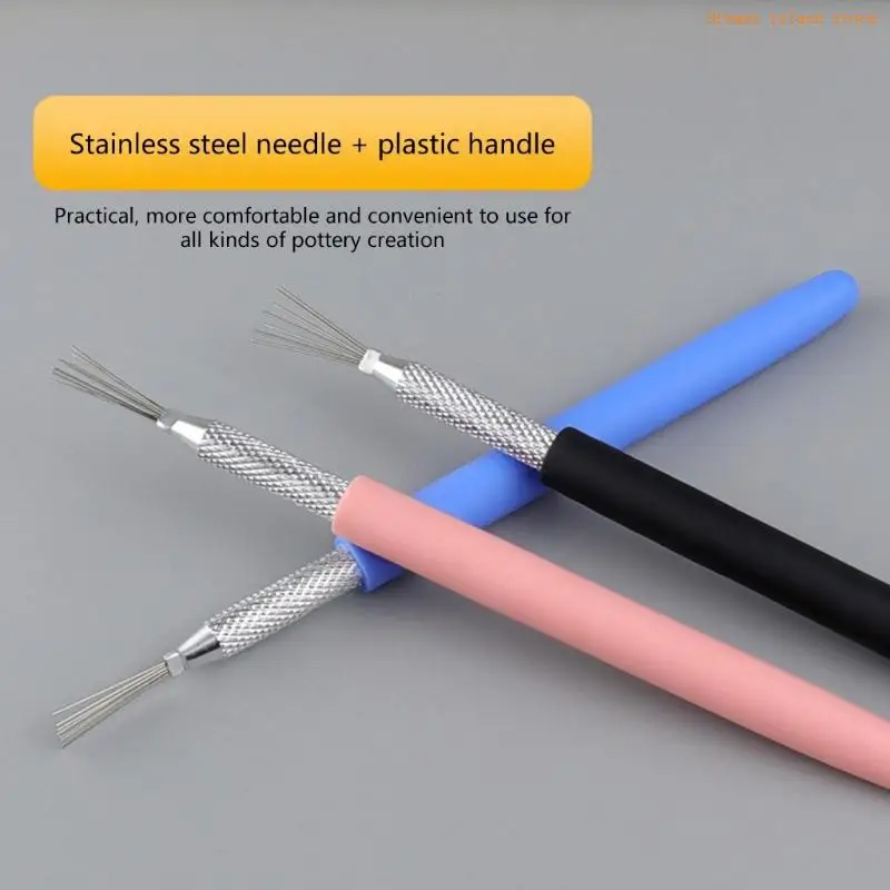 3PCS Clay Sculpting Toolle Tool ชุดสำหรับรายละเอียดการสร้างแบบจำลองการสร้างแบบจำลองการแกะสลัก HX6C