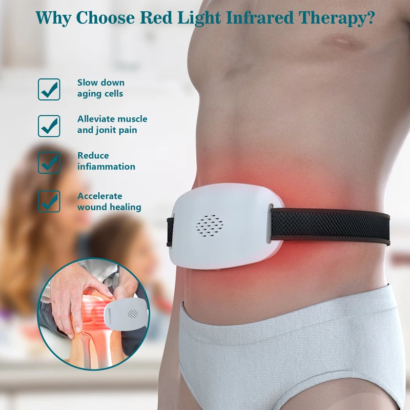 Red Light Therapy Panel Device 100pcs 660nm Visible Infrared Light Belt Fatigue Back Knee Hands Feet Body Relief Relaxing