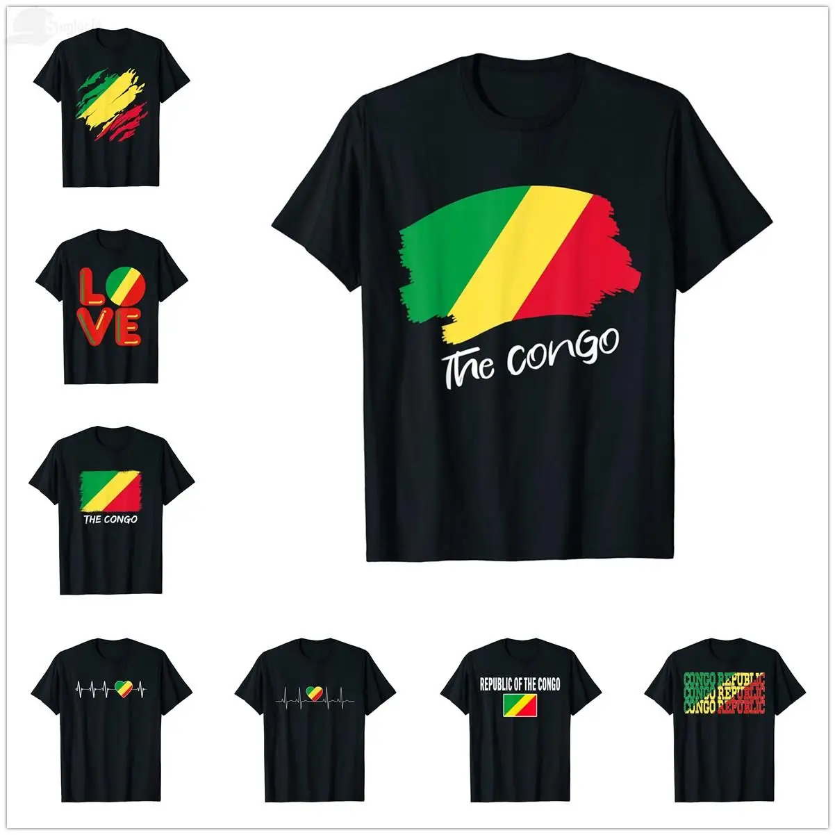 2025 Summer Love Republic of the Congo Congolese Flag T-Shirt For Men Women Unisex T Shirt Tops Cotton Tees