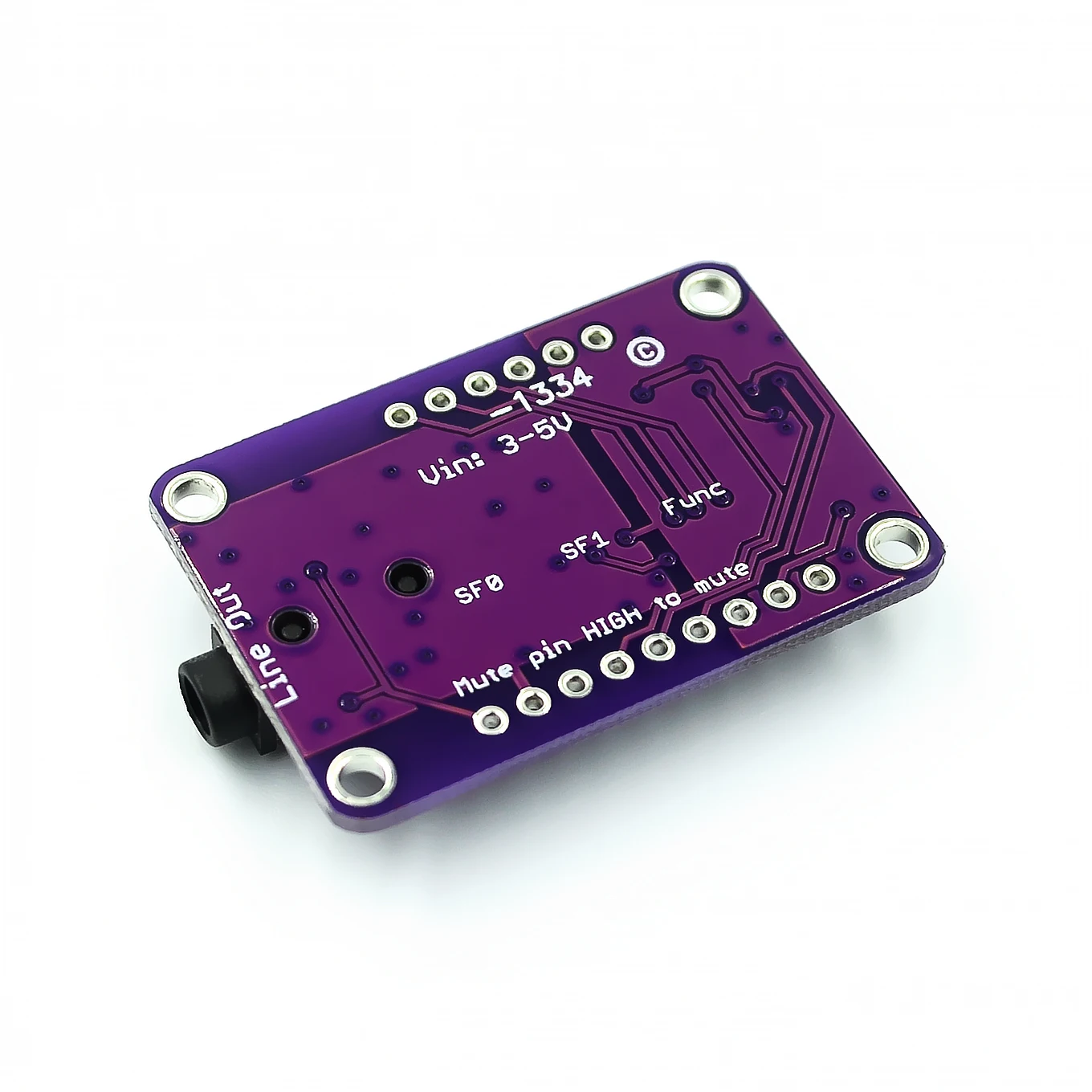 DAC Module 1334 UDA1334A I2S DAC Audio Stereo Decoder Module Board For Arduino 3.3V - 5V