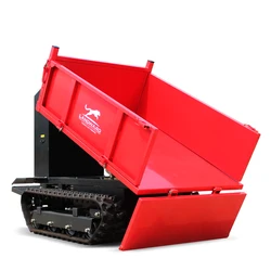 Full Hydraulic Electric Small Track Transporter All Terrain Skid Steer Crawler Truck Mini Dumper Self Loader Barrow Customized