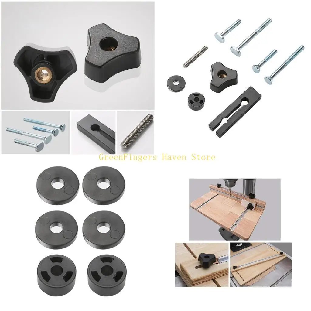 

F68D Quick Acting Hold Down Clamp T-track Miter Slot Clamp Woodworking Hand Tools